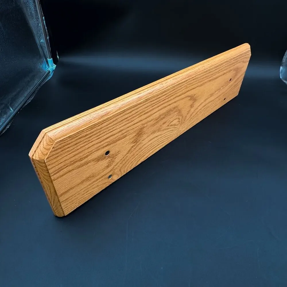 Vintage Solid Oak Wood Wall Shelf Display Knick Knack Countrycore Farmhouse